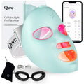 Qure LED Light Therapy Mask for Face - FDA Cleared for Wrinkles & Acne Treatment with 3 Modes, 5 Facial Areas & 5 Lights: Red, Deep-Red, Blue, Amber & Infrared, 3-Min Daily, Eye-Protection, Smart App