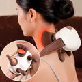 Neck Massager Red Light Hot Compress Cervical Spine Massager Shoulder Neck Shiatsu Kneading Trapezius Massage Relax Pain Relief