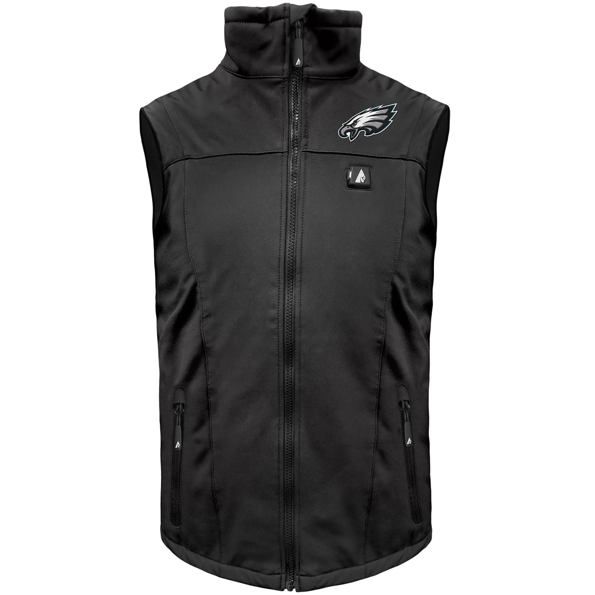 Men'S  Black Philadelphia Eagles 5V Softshell Battery Heated Full-Zip Vest