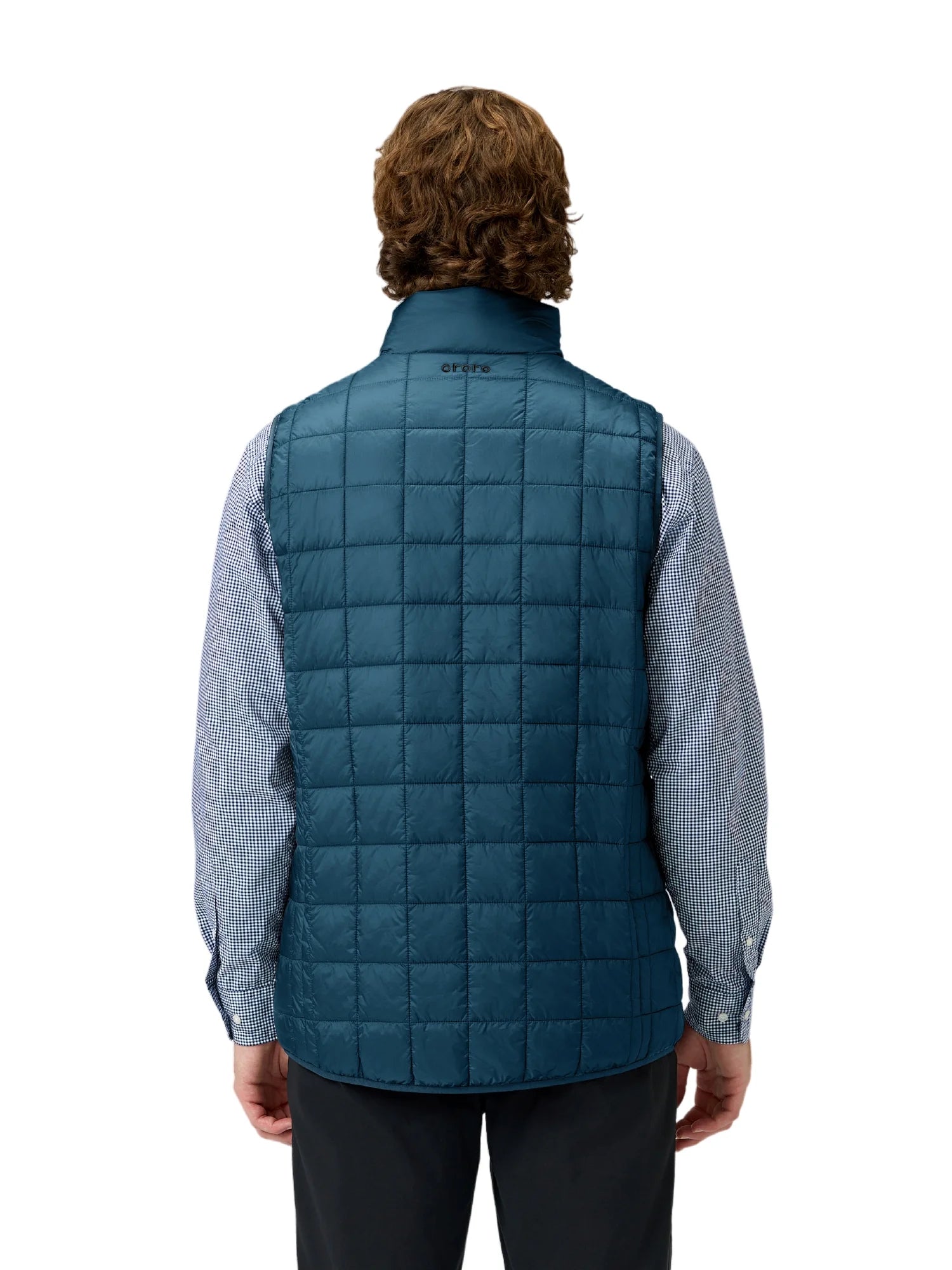 4-Zone Heated Quilted Vest for Men with Battery, Lightweight Heating Vest (Blue, L)