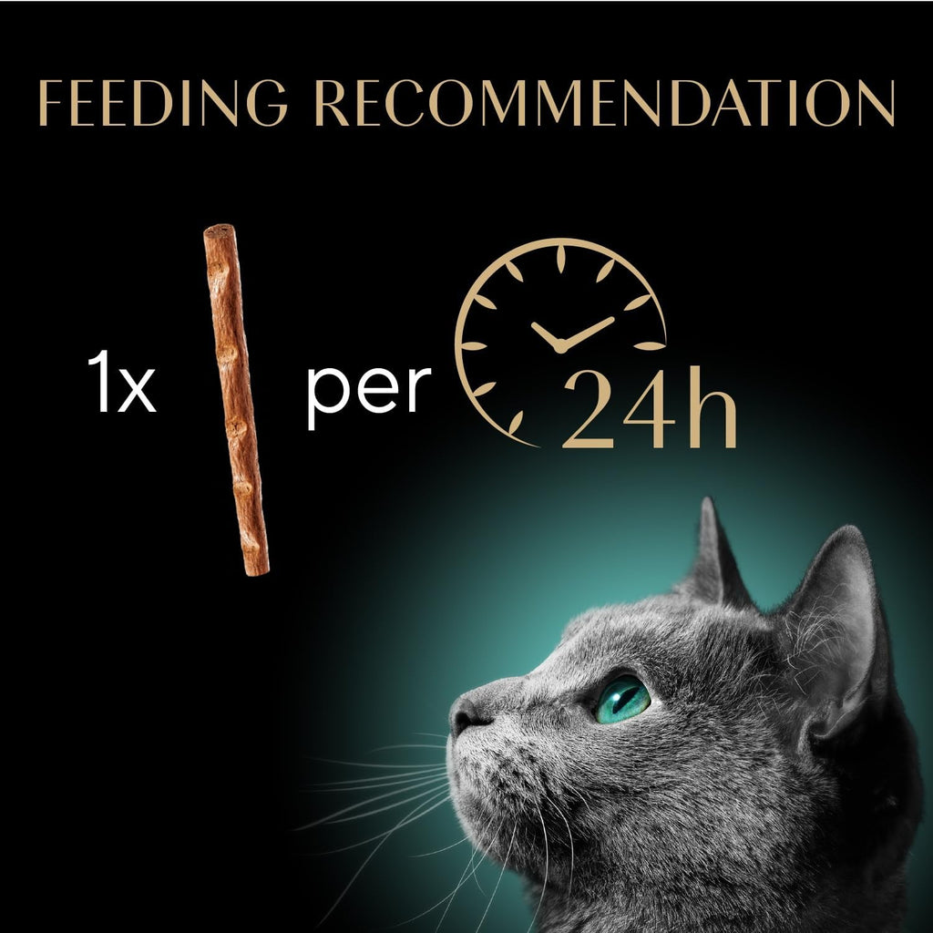 Meaty Tender Sticks Chicken Cat Treats, Salmon Flavor, Cat Snacks, 0.14 Oz., 5 Count, Pack of 10 (50 Sticks Total)