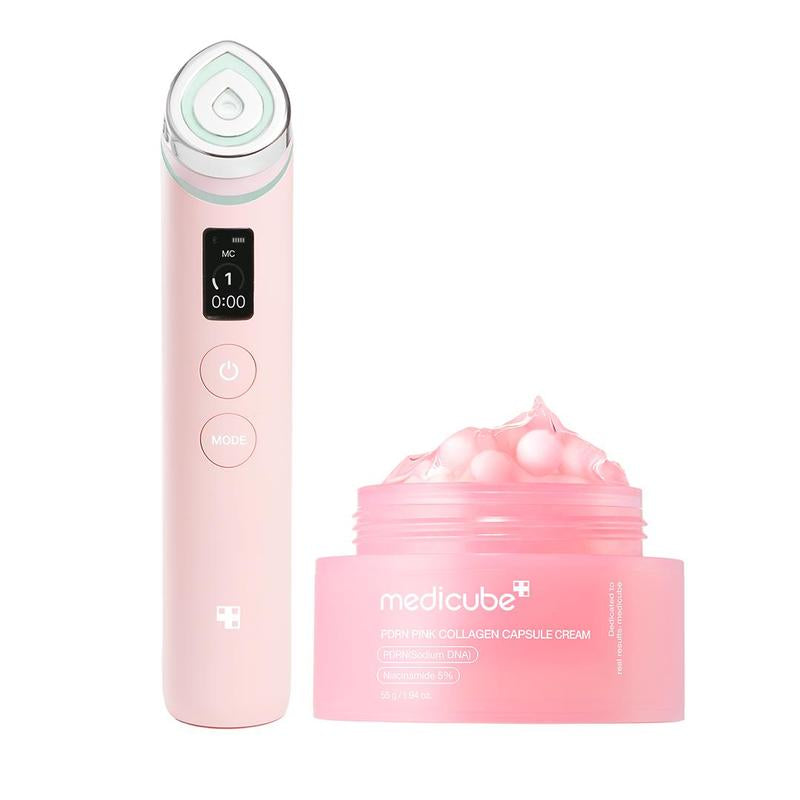 [Medicube] 310M K-Beauty PDRN Spot Care SET ㅣ K-Beauty Viral Glass Glow Device + Salmon PDRN Pink Peptide Serum