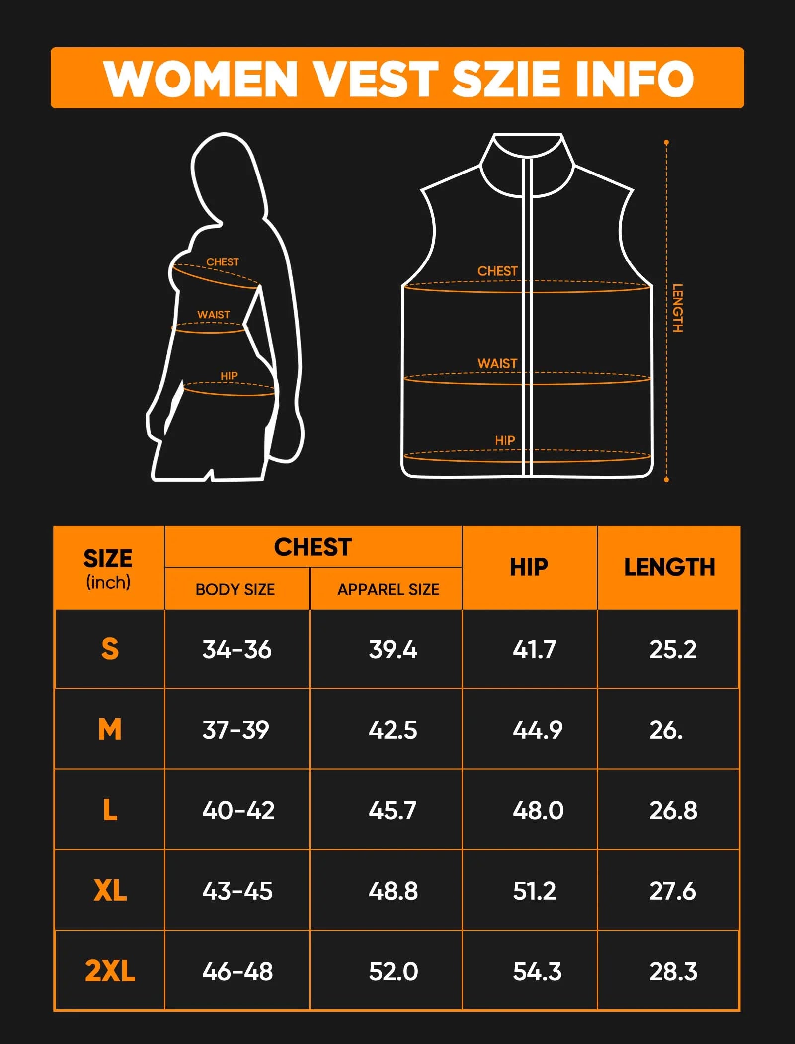 Heated Vest for Women - Detachable Heated Hood with 7.4V 16000Mah Battery Pack, Women'S Heated Vest -Dark Gray, L