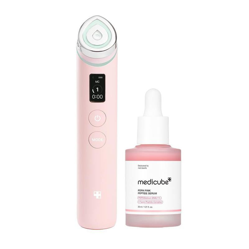 [Medicube] 310M K-Beauty PDRN Spot Care SET ㅣ K-Beauty Viral Glass Glow Device + Salmon PDRN Pink Peptide Serum