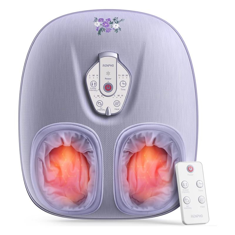 [Livestream Exclusive] RENPHO Electric Shiatsu Foot Massager with Heat & Remote – Deep Kneading for Sizes up to 12, Ideal Gift for Men & Women Christmas Gifts