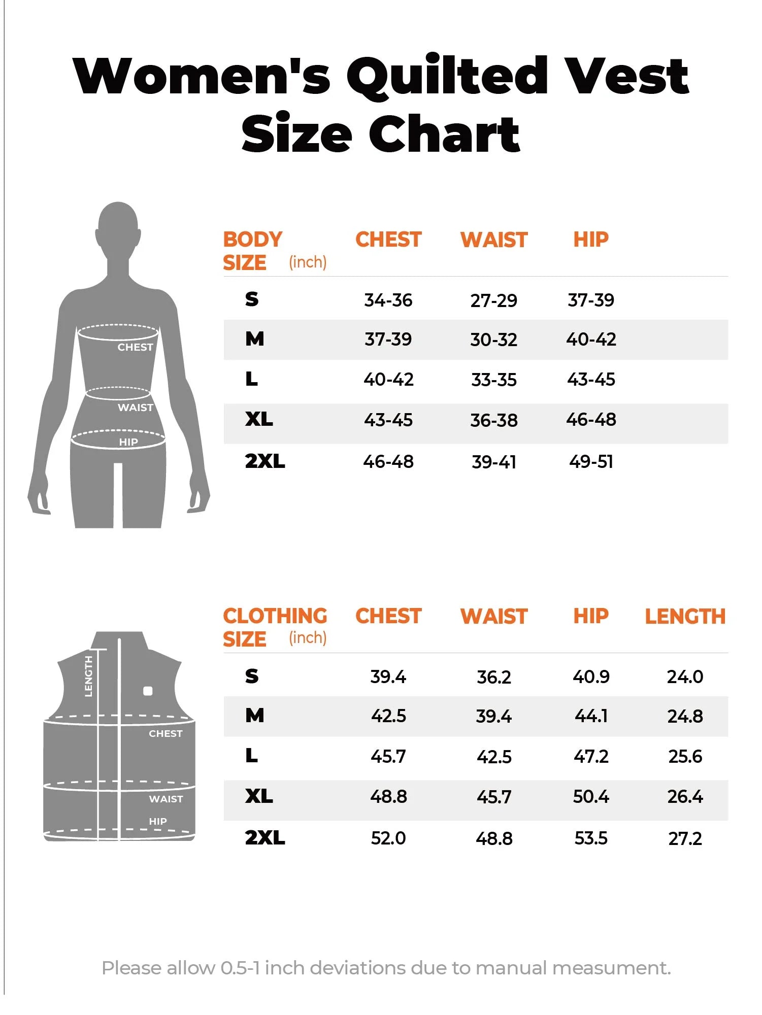Quilted Heated Vest for Women with Battery, Lightweight Heating Vest for Hiking Skiing Camping (White, L)