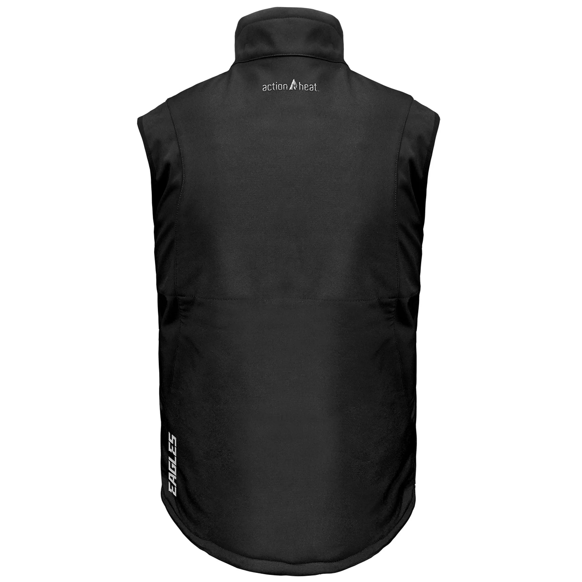 Men'S  Black Philadelphia Eagles 5V Softshell Battery Heated Full-Zip Vest