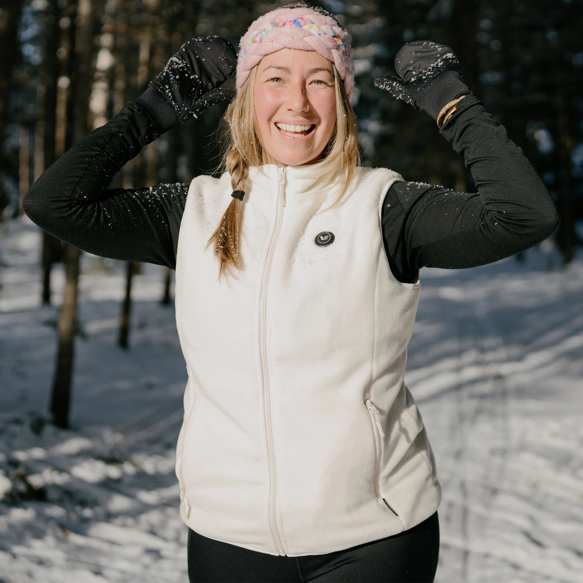 Fleece Heated Vest for Women with Battery Pack – Soft Lightweight Heated Clothing for Winter Outdoor