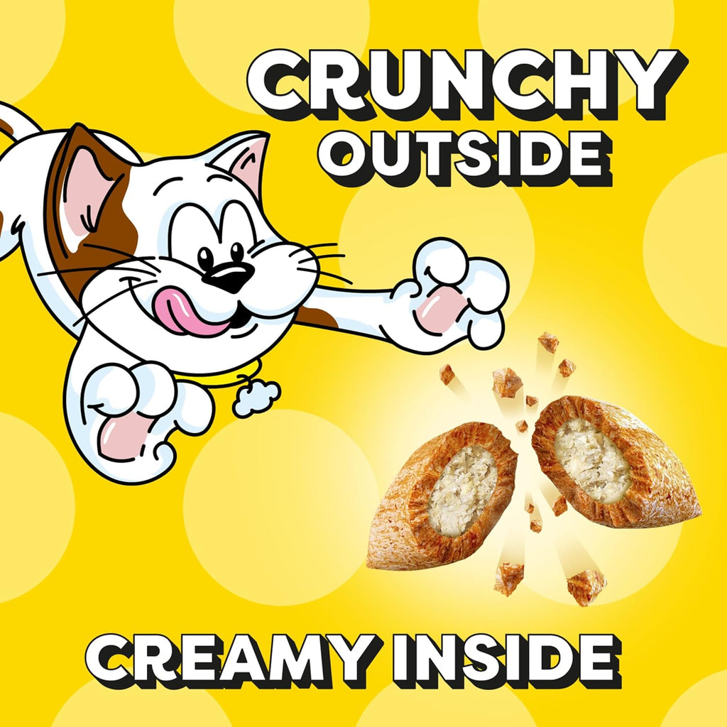 Cat Treats Indoor Care, Classic Crunchy and Soft Cat Treats, Tasty Chicken Flavor, 4.9 Oz. Pouch (Pack of 10)