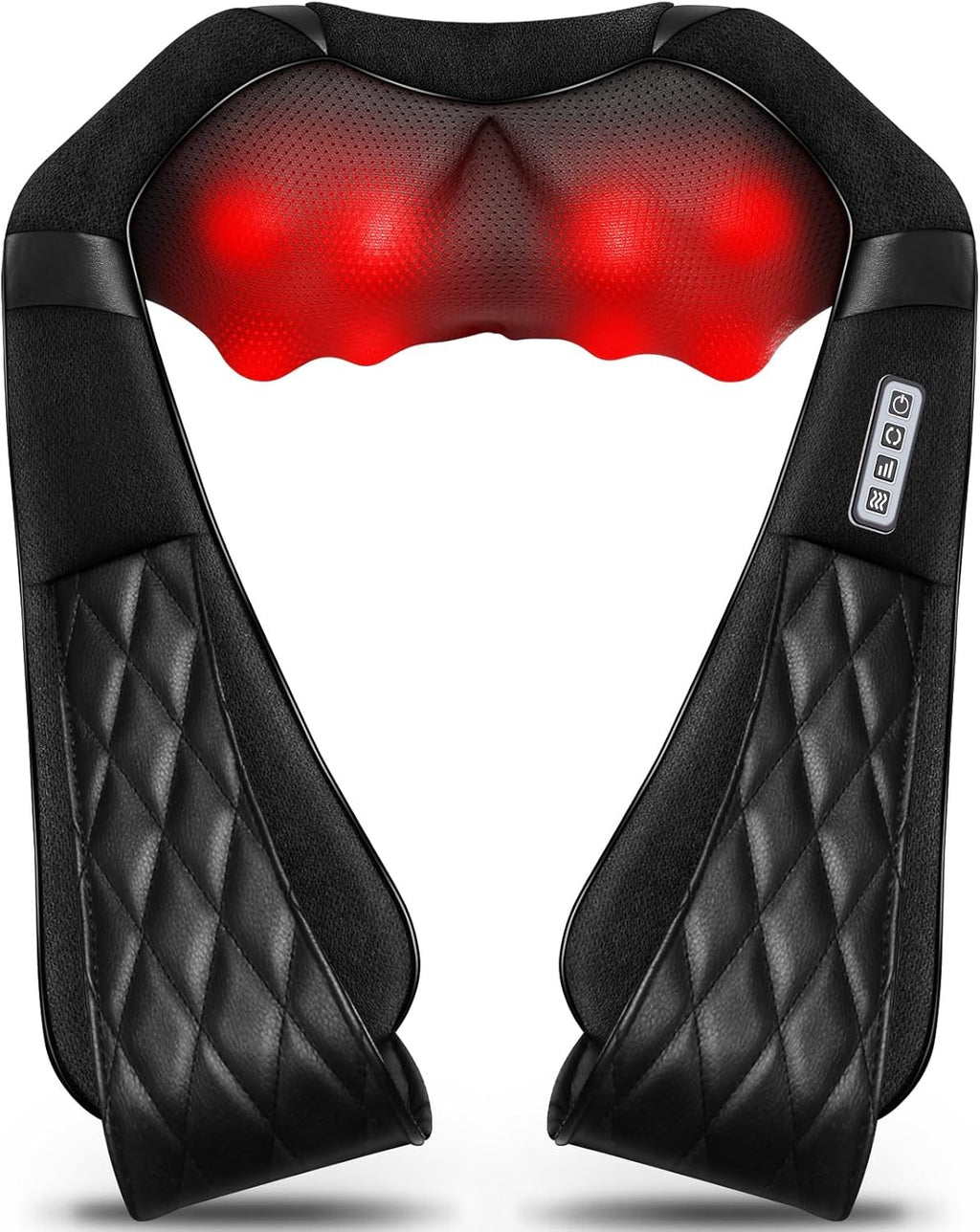 Blue Elf Shiatsu Electric Neck Back Massager Pillow 3D Kneading with Heat for Sh